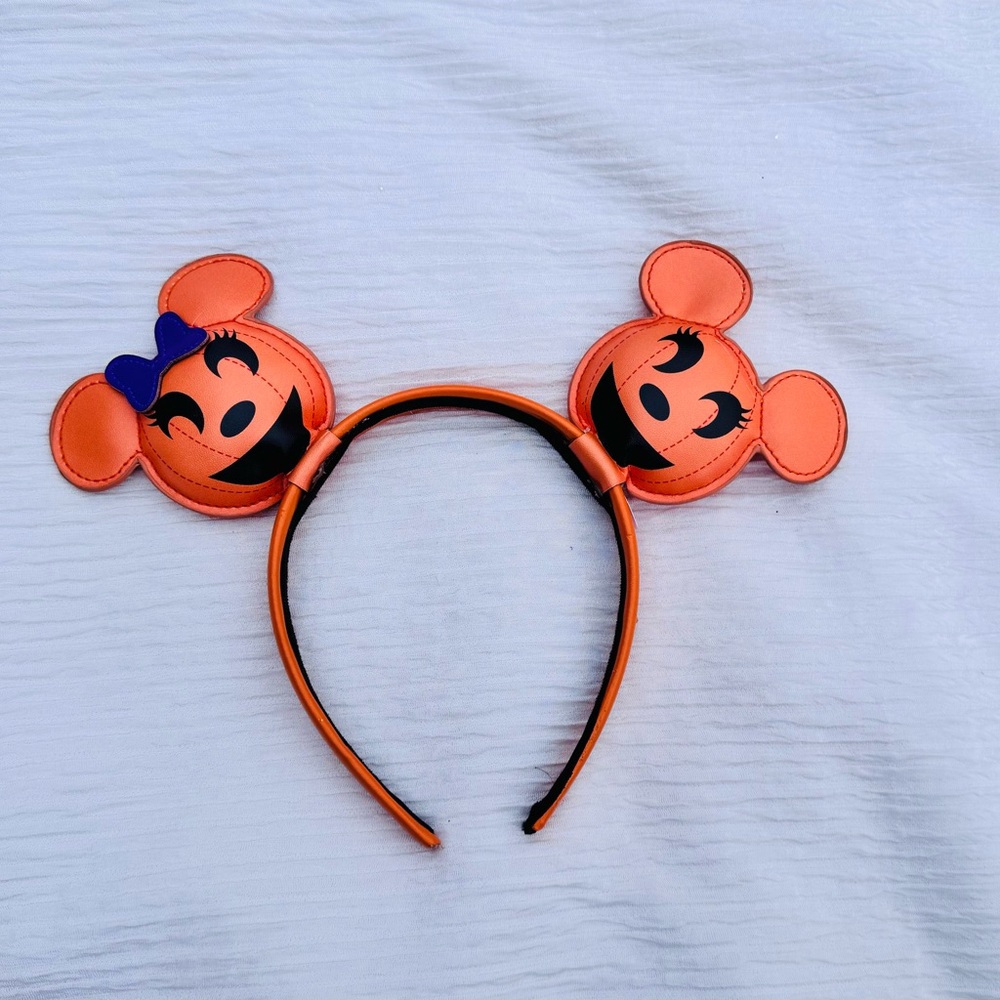 Orange Mouse Ears Headband for Kids